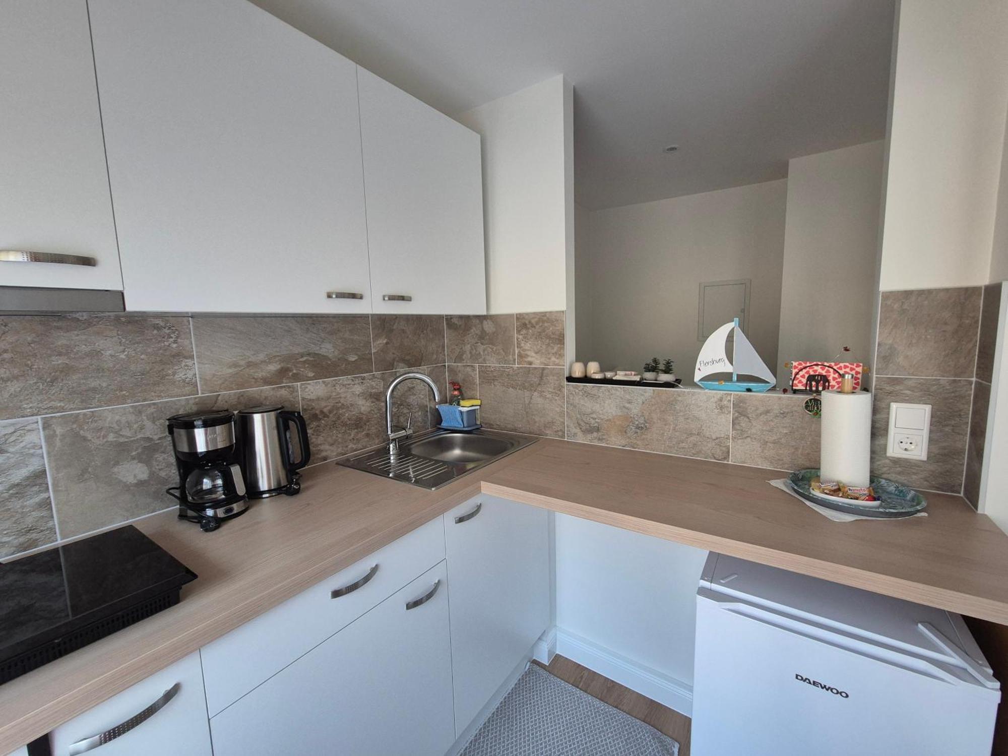 Ruhige Einzimmerwohnung Flensburgo Exterior foto